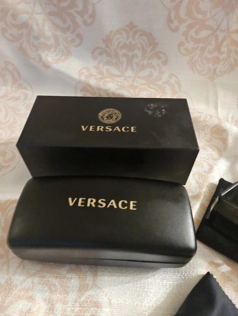 Authentic Versace Sunglass Eyeglass Case Box Dust Cloth W/unbranded Glasses Set - Picture 9 of 15